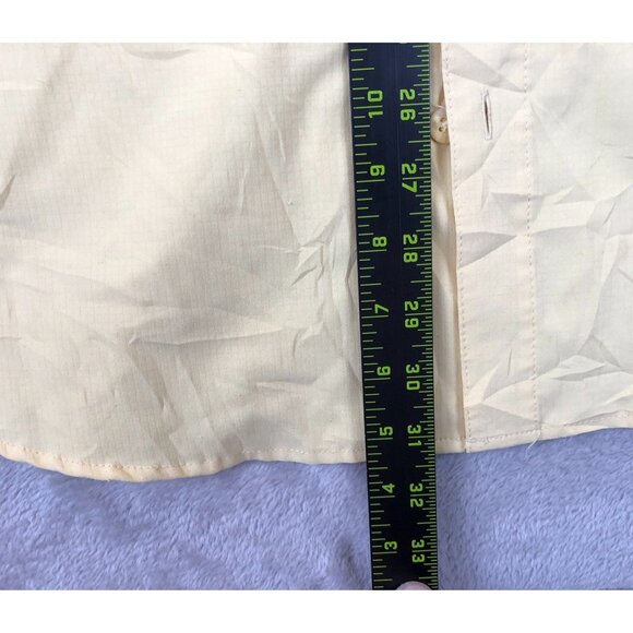 Columbia PFG Mens Fishing Shirt Size XXL Yellow Short Sleeve Caped and Vented - Picture 3 of 13